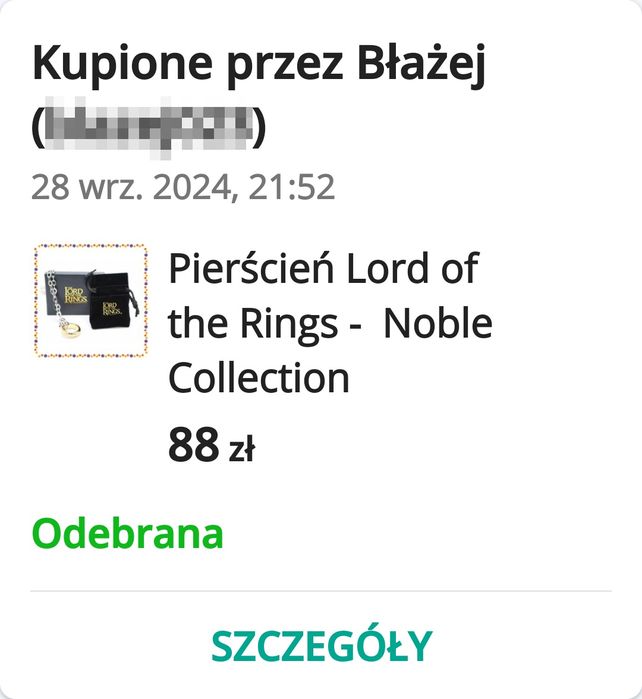 Maskotka sowa Hedwiga (35 cm) - Harry Potter - Noble Collection
