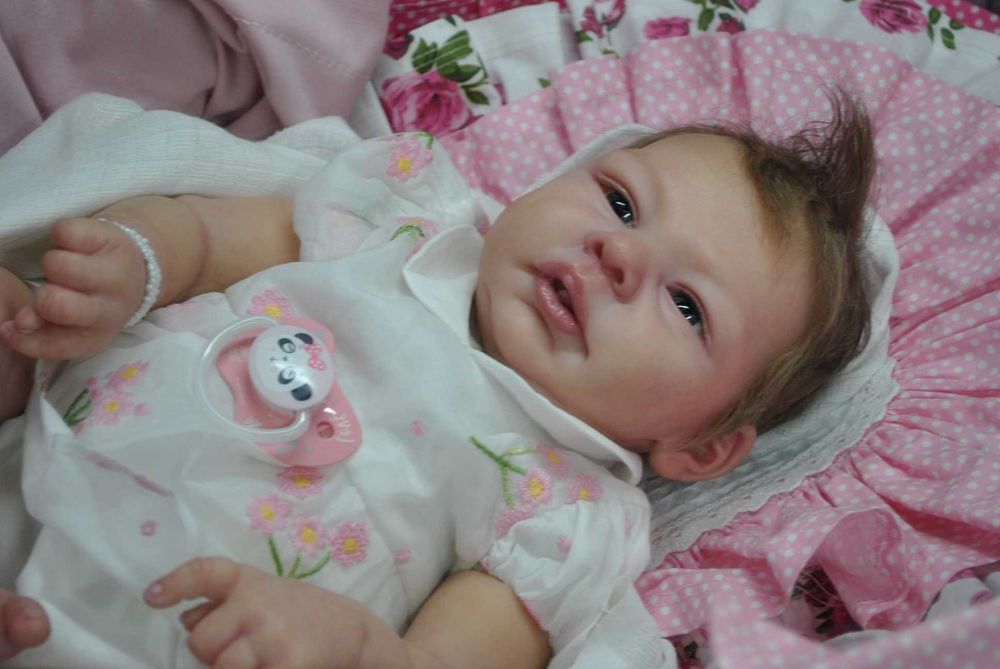 Niezwykle realistyczna lalka reborn oryginalny kit od ręki brzuszek