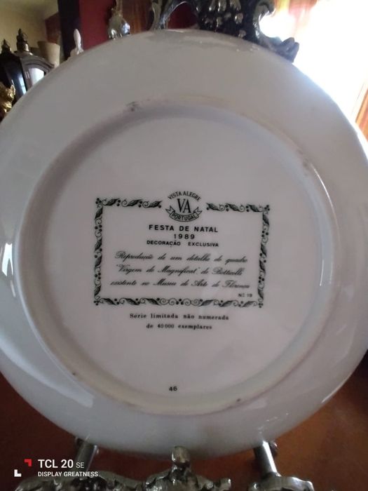 Pratos de coleção da Vista Alegre