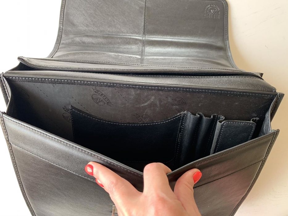 Портфель деловой натуральная кожа Slavnik сумка для документов