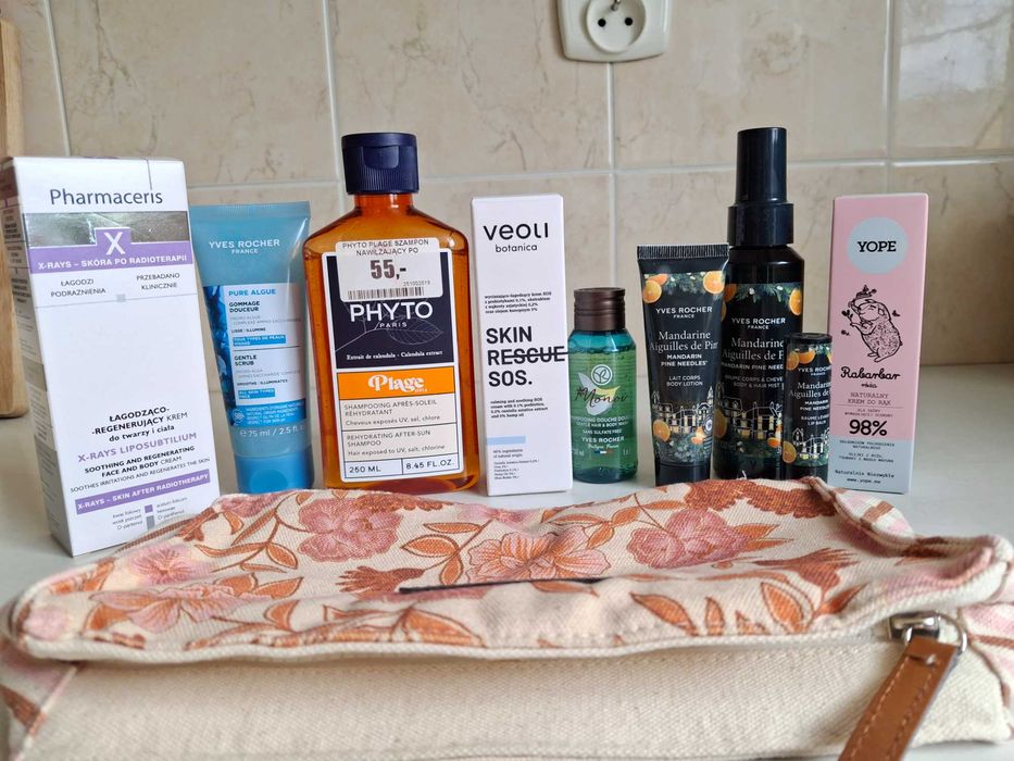 Zestaw 10 kosmetyków: Yves Rocher, Veoli, Pharmaceris