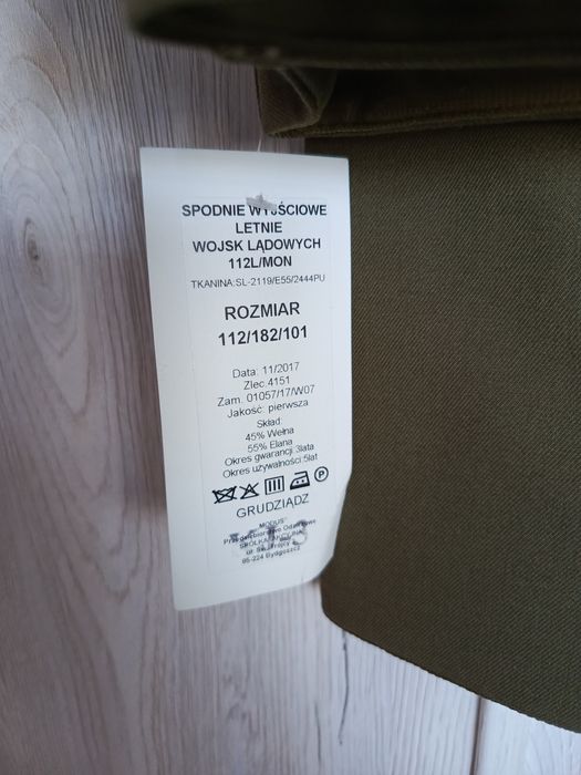 Spodnie wyjściowe letnie wojsk lądowych