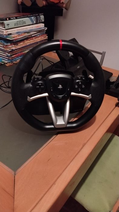 Volante HORI Racing Wheel Apex para Playstation 5, PlayStation 4 e PC - Licenciado oficialmente pela Sony - Compatível com Gran Turismo 7