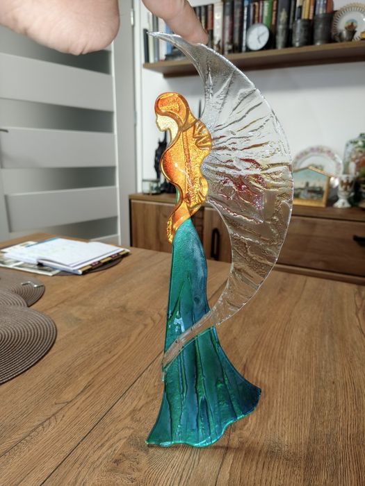 Szklany anioł do powieszenia. PIĘKNY