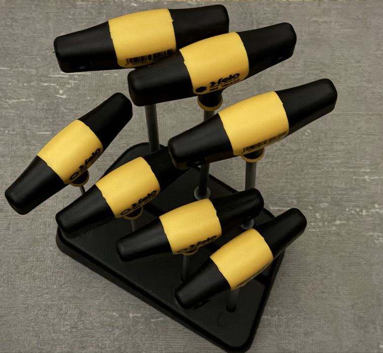 Набір ключів Т подібних шестигранних викруток та головок Felo  7шт