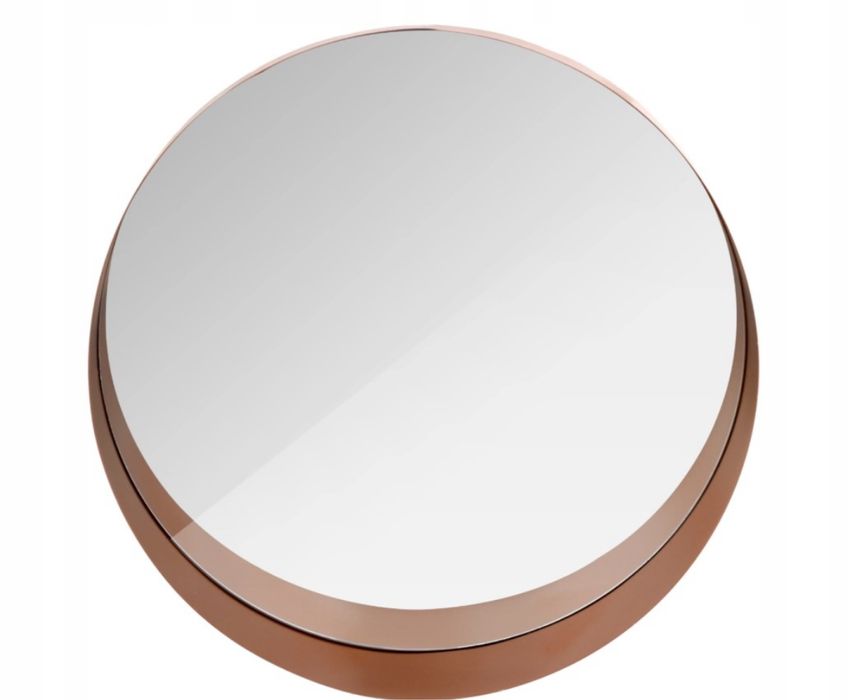 Nowe Lustro okrągłe miedziane