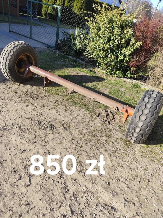 Oś ośka przyczepa wózek platforma