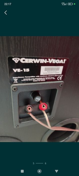 Kolumny Cerwin Vega VE-15, 2 X 400 Wat