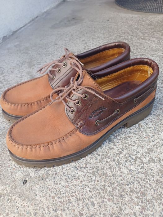 Чоловічі шкіряні туфлі  топсайдери  Camel boots,  43 розміру  устілка  28 см.