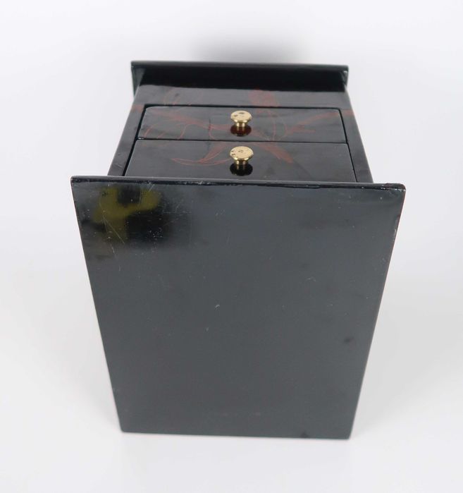 Caixa guarda joias toucador - madeira lacada