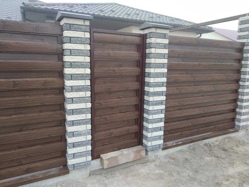 Паркан Жалюзі Забор Ранчо Металевий Паркан