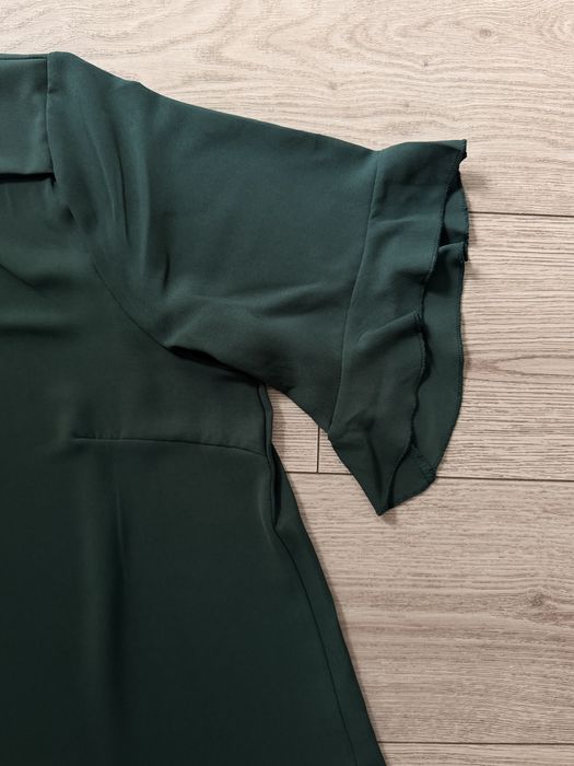 Ciemnozielona Elegancka bluzka