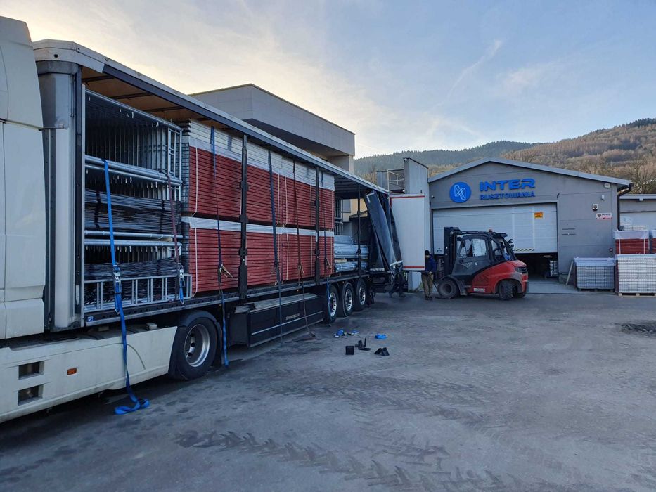 Rusztowanie elewacyjne 1000m2 EDX70 P70 typ Plettac nowe producent
