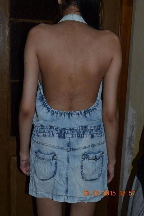 Супермодный стрейтчевый джинсовый легкий сарафанчик