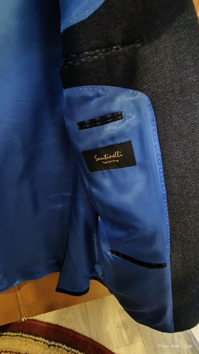 Преміальний піджак від бренду Santinelli, Англійський твід.
