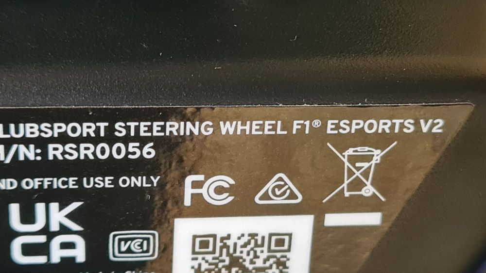 Fanatec volante clubsport f1 v2 qr2