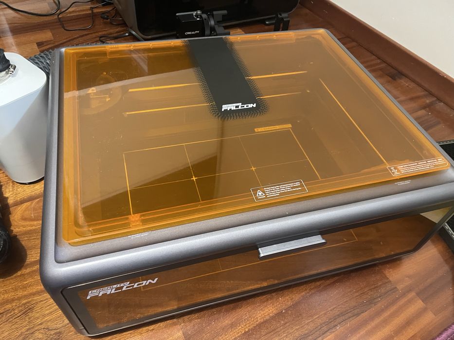 Laser Creality Falcon 10W | ZESTAW: Odciąg Mecpow P50, Rotator, Plaster Miodu