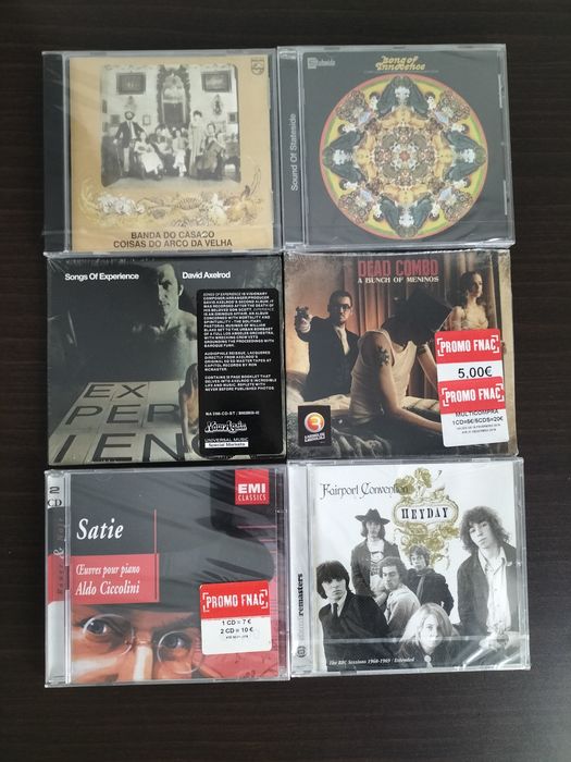 6 CD's novos e selados - Rock Pop Funk Soul Psych Jazz Prog