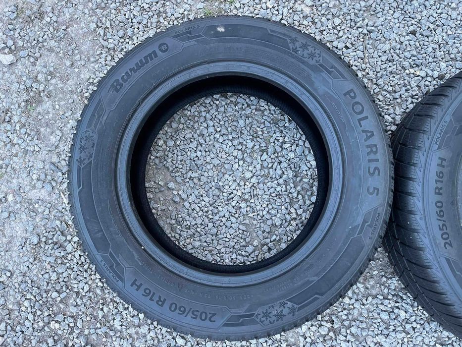 Opony 205/60R16 Barum Polaris 5 Zima 2sztuki 6,13mm bieżnika