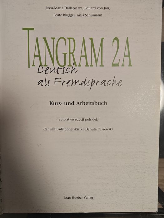 TANGRAM 2A Kursbuch & Arbeitsbuch