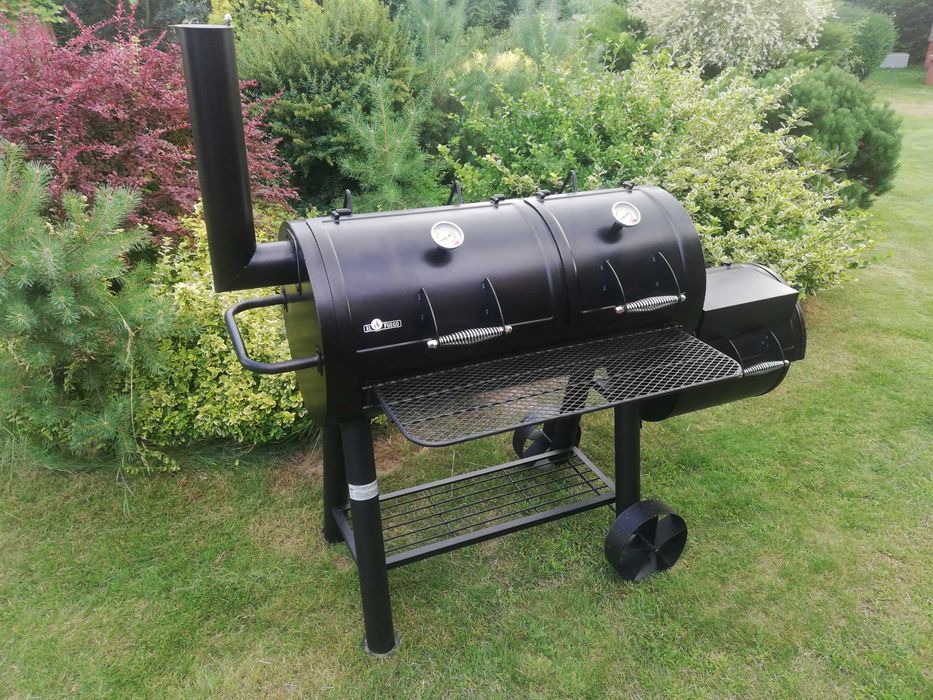 GRILL El Fuego MINNESOTA węglowy + WĘDZARKA 2 komory waga 153KG !