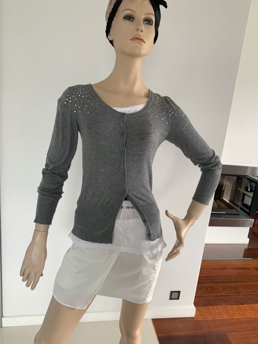 Sweter szary cekiny Firmy C&A