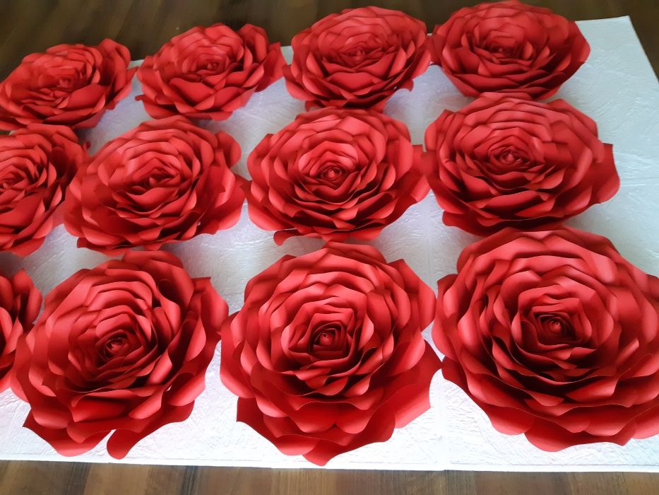 Roża z papieru typu Chanel 3D