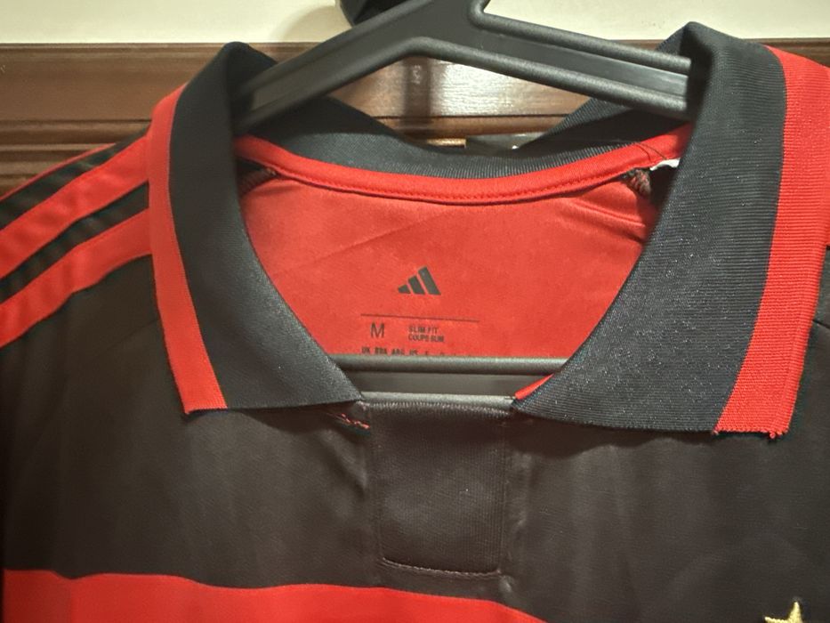 Camisola do flamengo gola polo