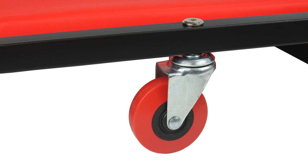 Leżanka warsztatowa LEŻAK WÓZEK 6-kołowa 36" CZERWONA WYTRZYMAŁA