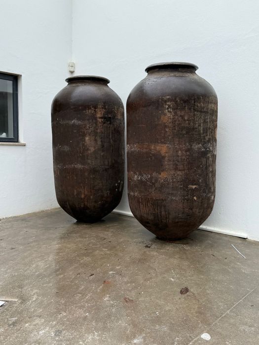 Talhas potes barro vinho azeite antigo