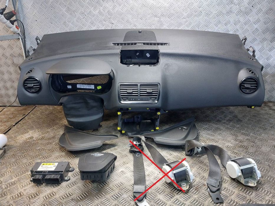 ZESTAW AIRBAG KOKPIT PODUSZKI MODUŁ OPEL MERIVA B 10-13r 13300473
