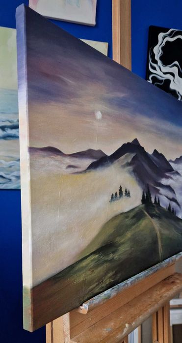 Obraz olejny Pejzaż Góry 50x70cm