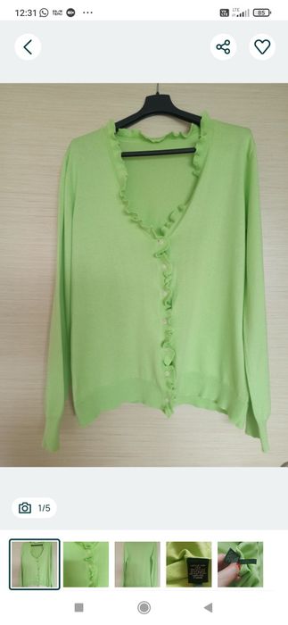 Sweter miętowy nowy 38/40