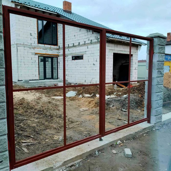 Каркас откатных ворот, Откатные ворота, Сдвижные ворота, Фурнитура