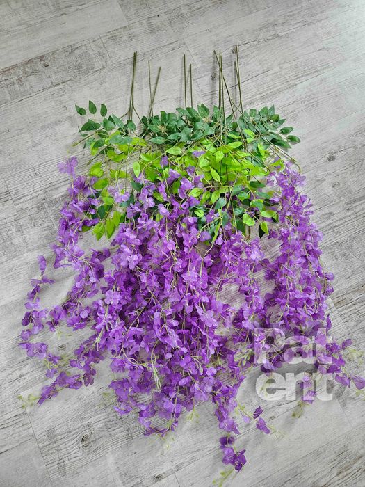 Wisteria fioletowa glicynia sztuczna girlanda dekoracja 12 sztuk