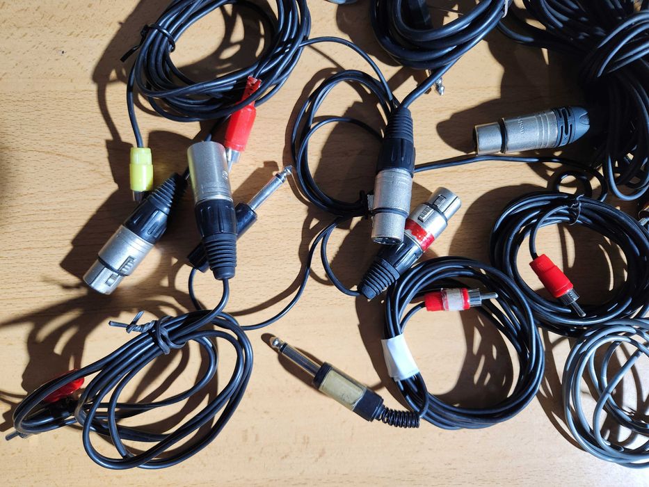 Cabos Áudio XLR,RCA,Jack
