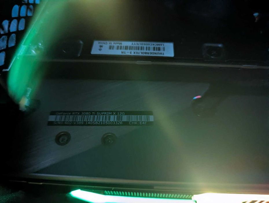 CPU I9 10900K Grafica 3080ti Motherboard Maximus XII extreme