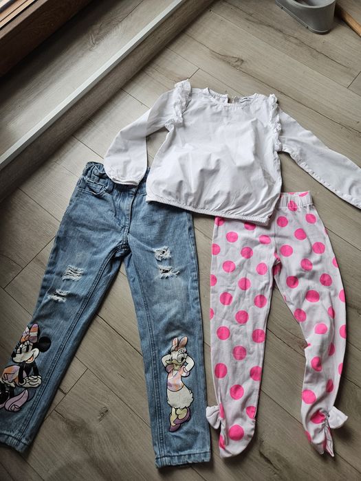 Bluzka spodnie jeansy 110