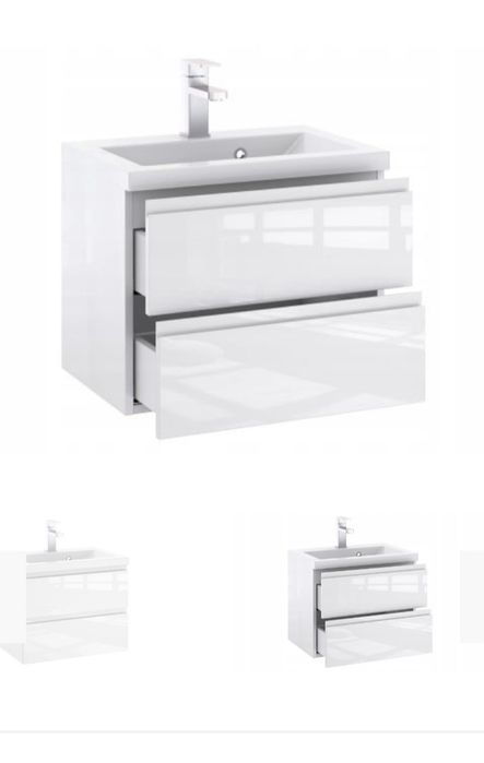 Szafka łazienkowa z umywalką 60cm