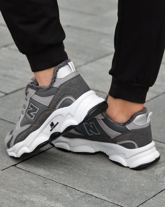 Чоловічі кросівки New Balance, зимні кросівки, взуття, шкіряні, зимові