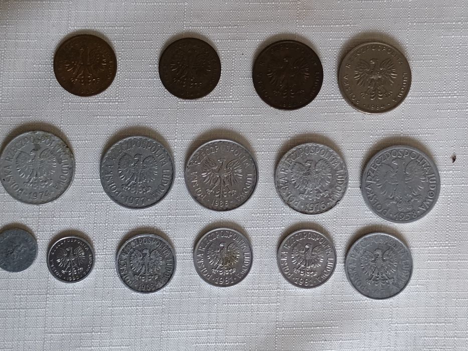 Monety z prl-u lata 1949 do 1990/15 szt