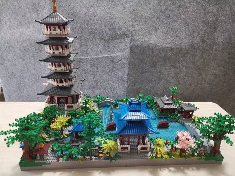 Klocki Chińska Architektura Podświetlane - 5186 pcs
