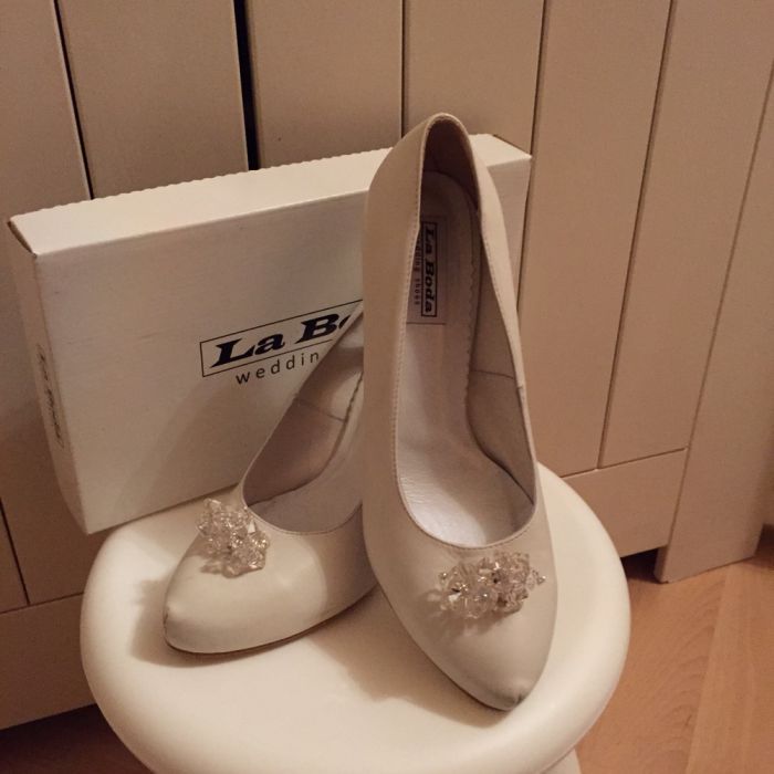 Buty ślubne na obcasie przesliczne