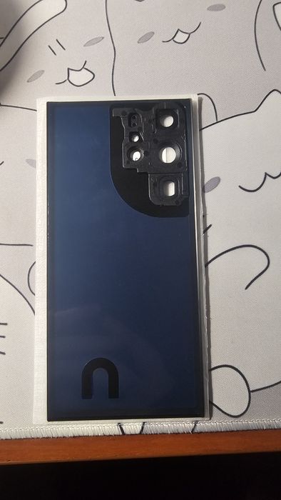 Задня кришка Samsung S918 Galaxy S23 Ultra чорна, Phantom Black, оригінал PRC + скло камери