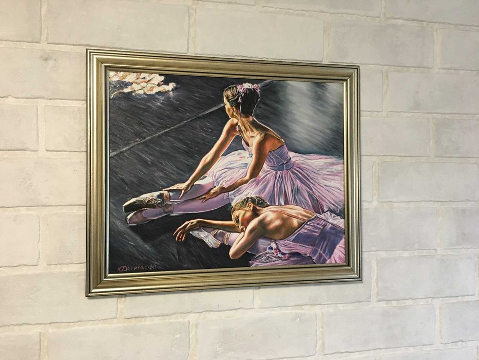 Картина "Відпочинок балерини",холст/масло,художник Обертас Юрій