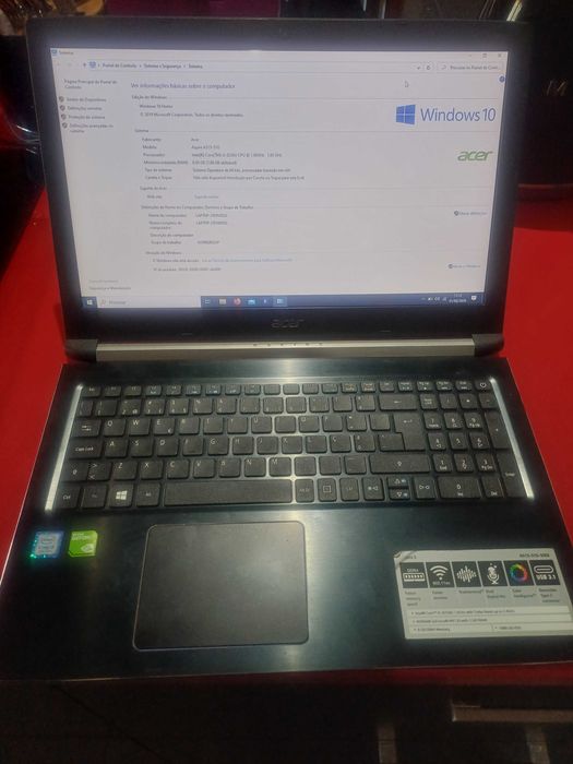 Portátil Acer A515-51G