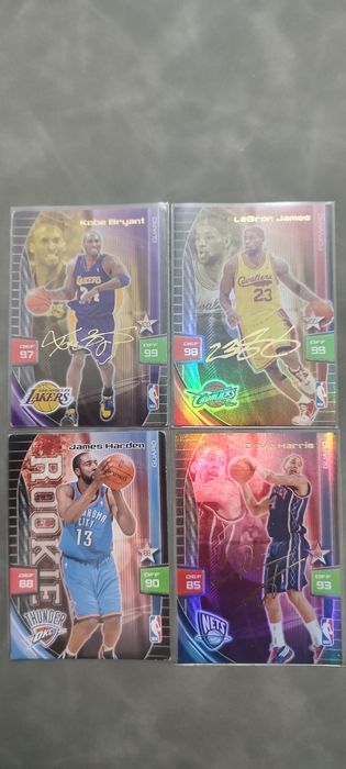 NBA 4 cartas raras, 3 autos e uma Rookie