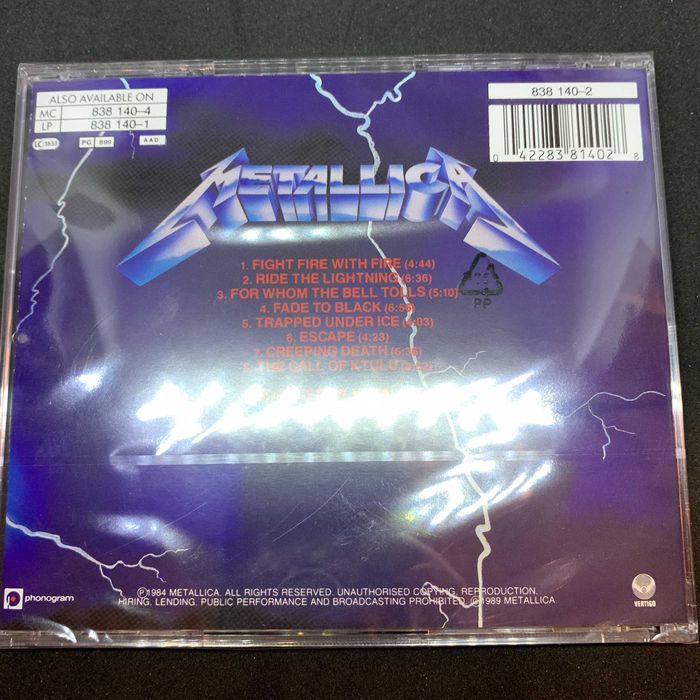 ride the lightning - купити CD, DVD диски - Ціна на OLX.ua