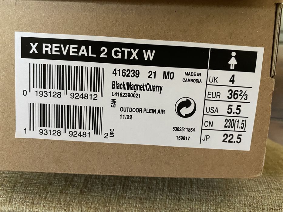 Salomon X Reveal 2 GTX, 100% oryginał, rozmiar 36 2/3.