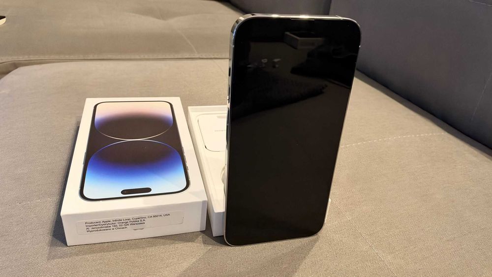 Iphone 14 Pro Max 512GB, srebrny. Stan idealny, POLECAM !!!